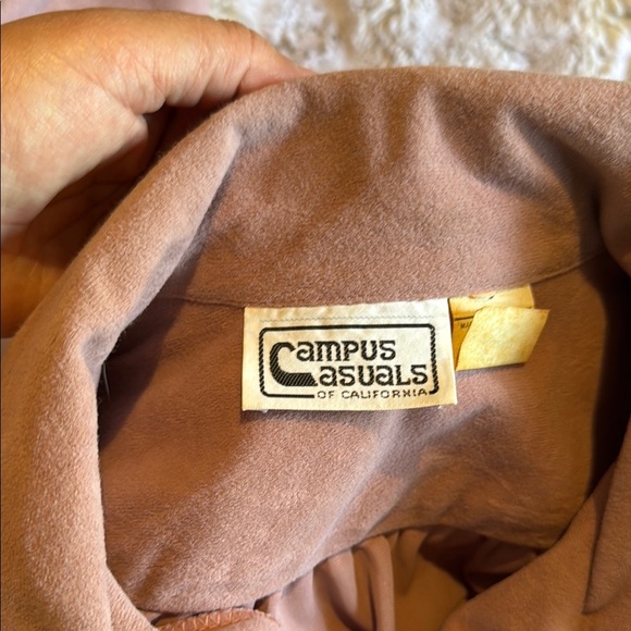 Campus Casual Vintage Pink Button-Up Blouse size S - Picture 2 of 11